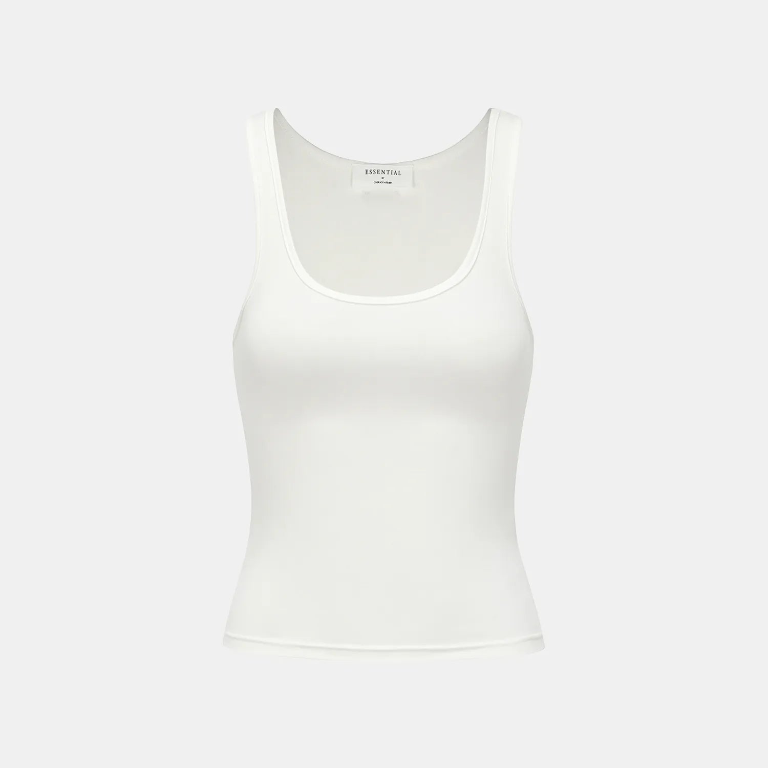 “精緻日常” 超柔莫代爾背心/直腿褲套裝— 白