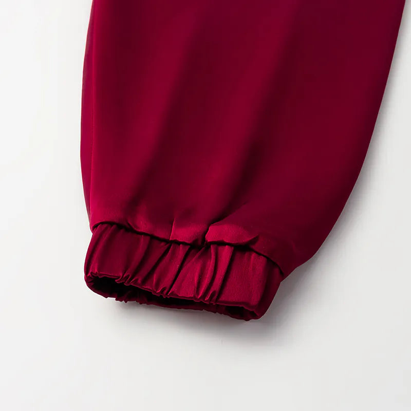 "Summer Diary" acetate shawl — rose red 