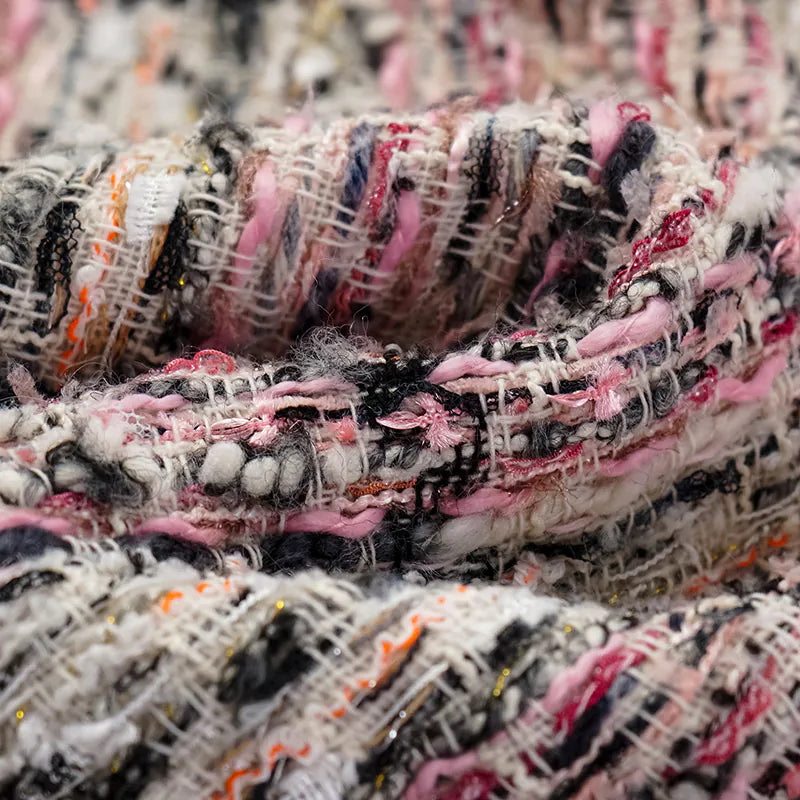 "Brunch at Ritz" Tweed V-neck dress—Ispahan 