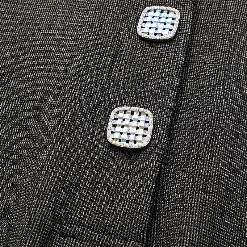 Essential Golf Collection Technical Fabric Relaxed 3/4 Sleeve Top — Black 