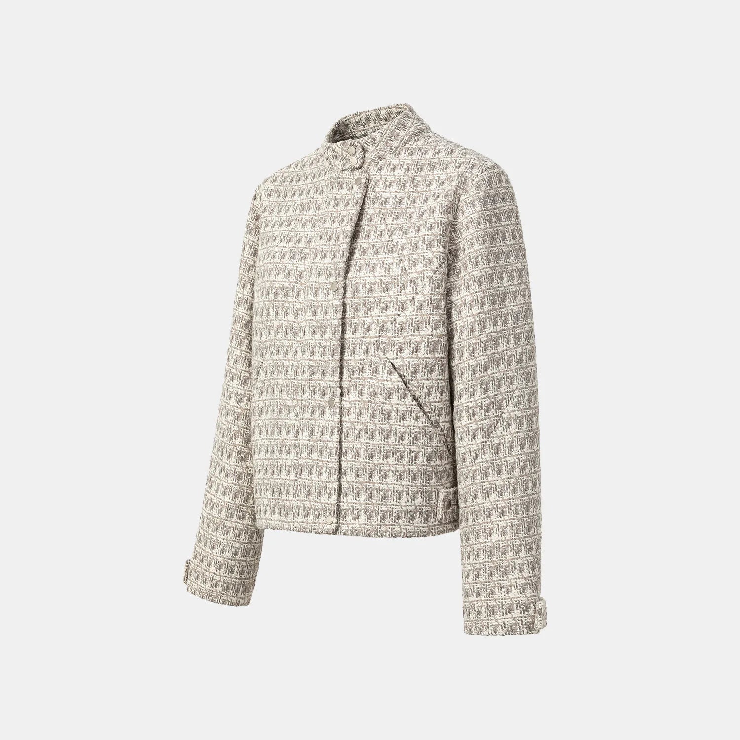 “Weekend at Monaco.” Tweed casual jacket—Grey Check 