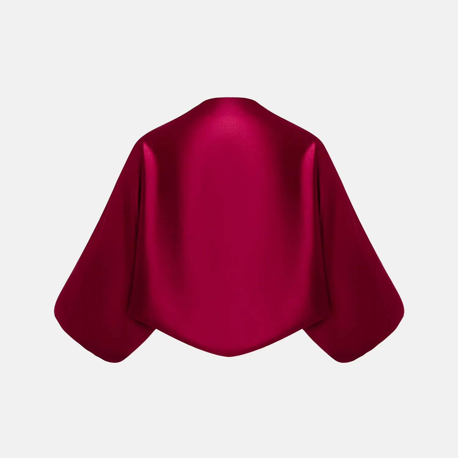 "Summer Diary" acetate shawl — rose red 