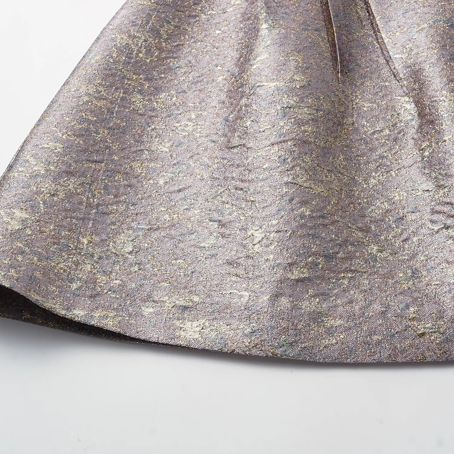 "Imperial Garden Gala" 義大利製提花面料新中式立裁輕國風短洋裝—紫藤繞翠