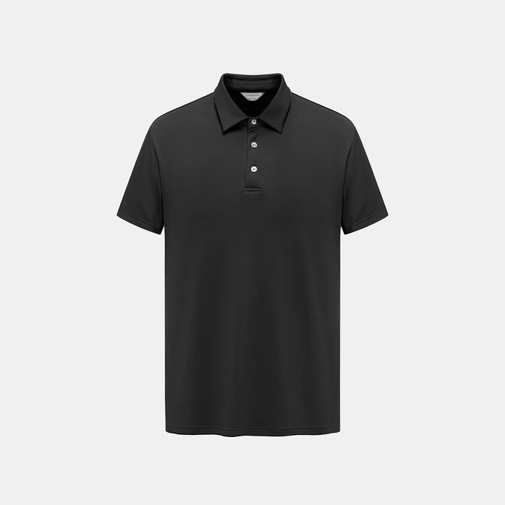 【男士系列】 “精緻日常” 超柔莫代爾POLO衫— 黑