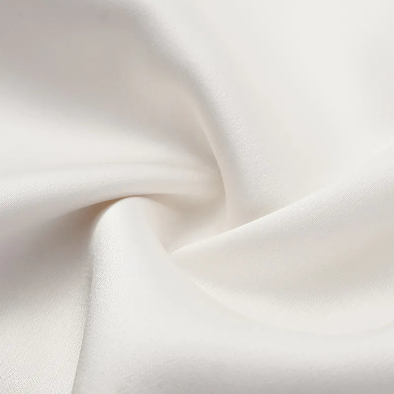 ”The Atelier.” 高級訂製軟馬甲工藝高腰九分褲—白