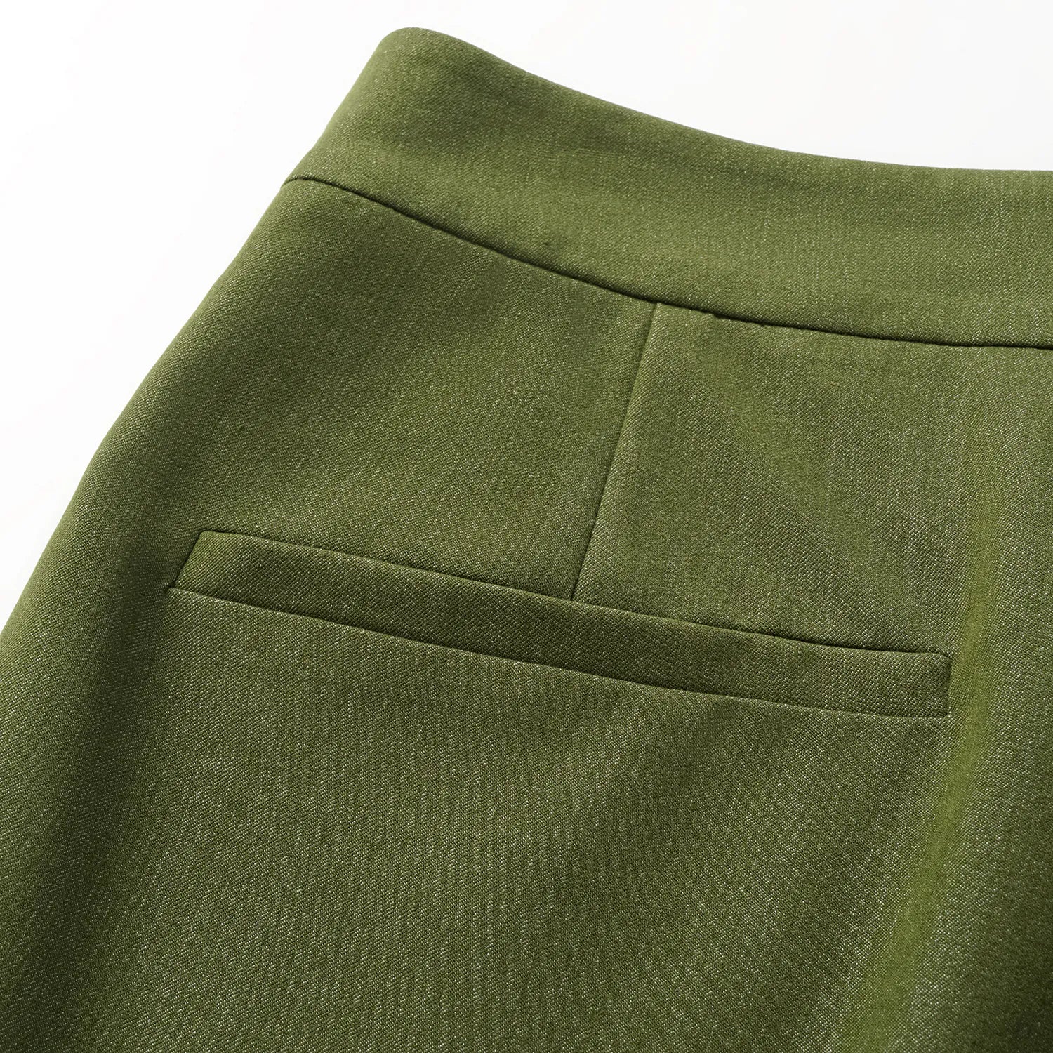 "Speak Sleek." 義大利肌理面料喇叭褲—Amber Garden