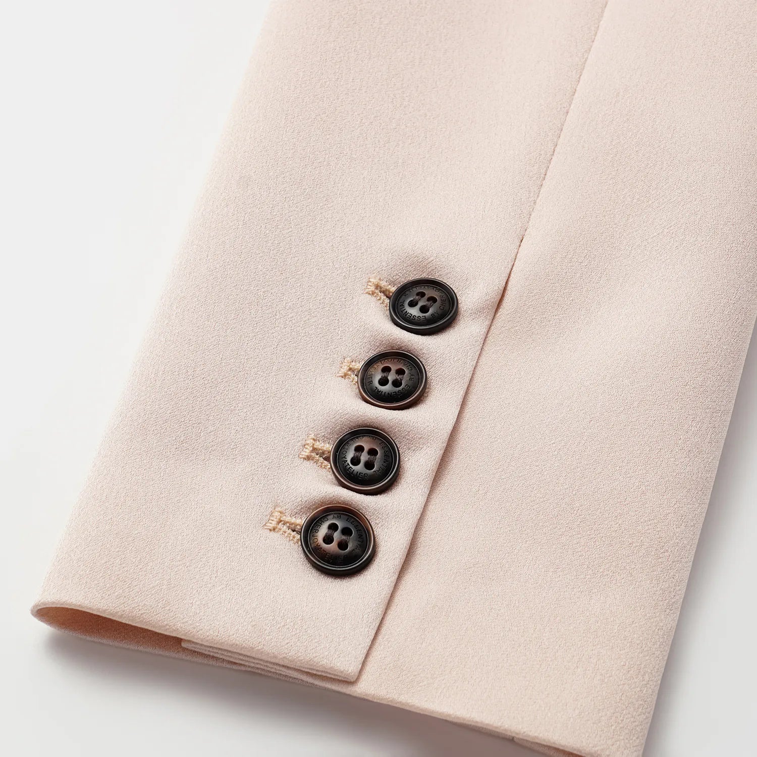 "Speak Sleek."  醋酸雙排扣西裝外套—Pink