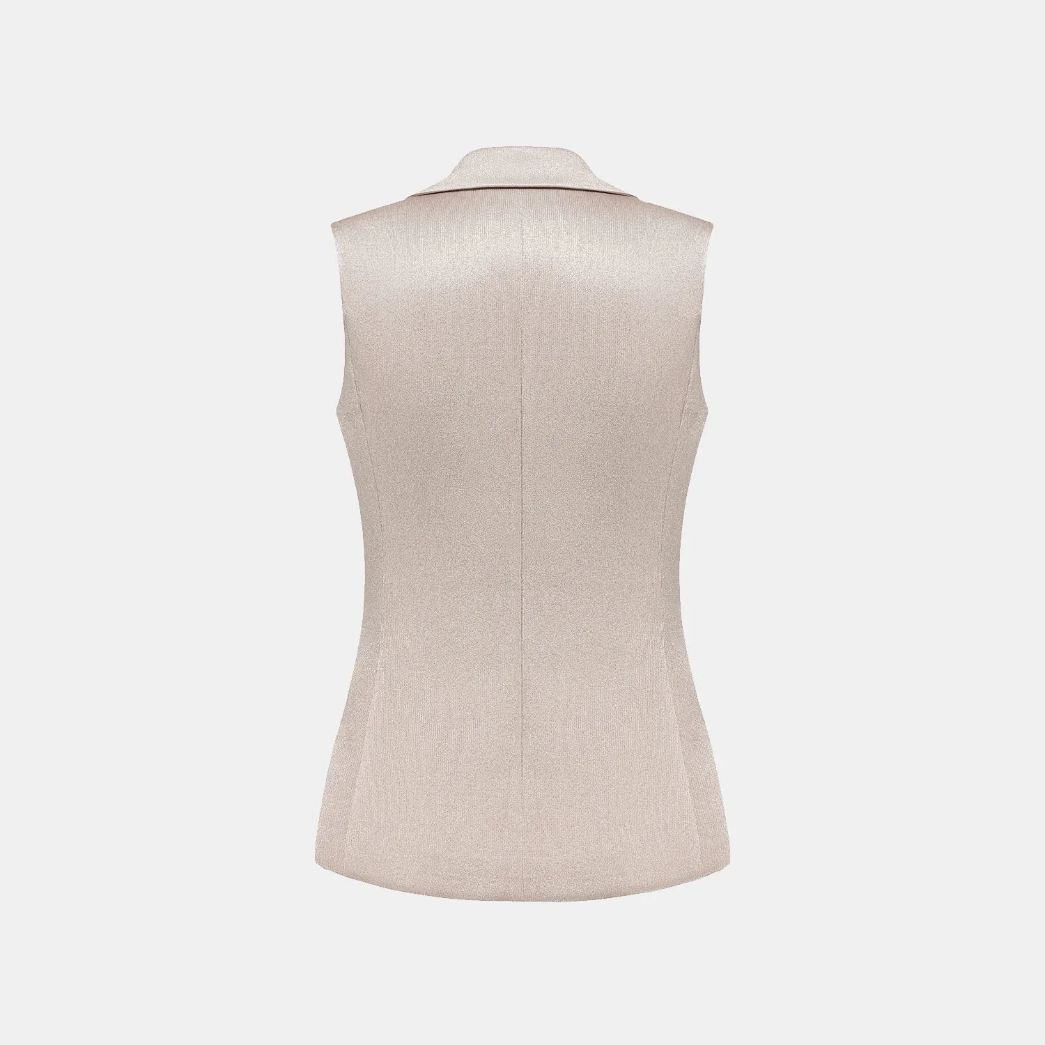 “Easy Go Chic” 醋酸針織面料馬甲背心 — 咖啡