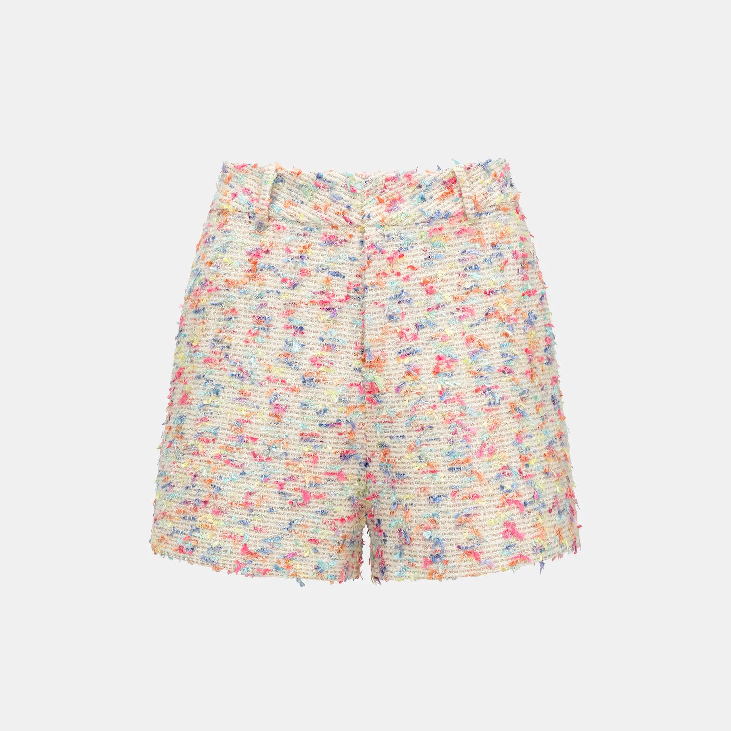 “Tokyo Hours” 花呢休閒大翻領短褲—白多彩