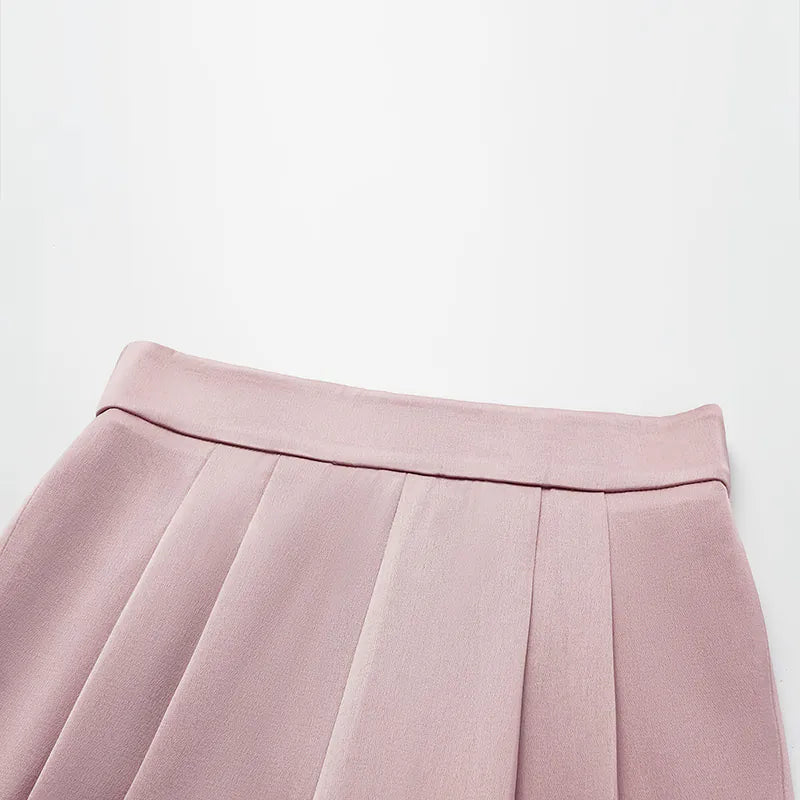 ”The Atelier.” 高級訂製軟馬甲工藝高腰九分褲—粉