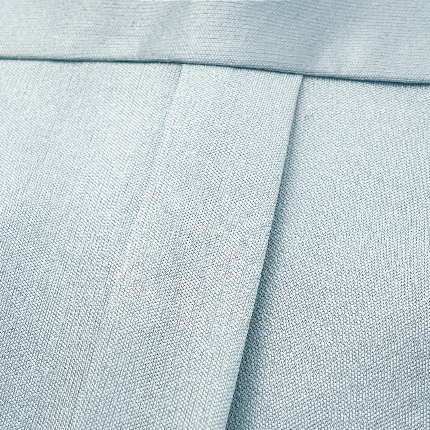 “Easy Go Chic” 醋酸針織面料Oversized 襯衫 — 淺藍