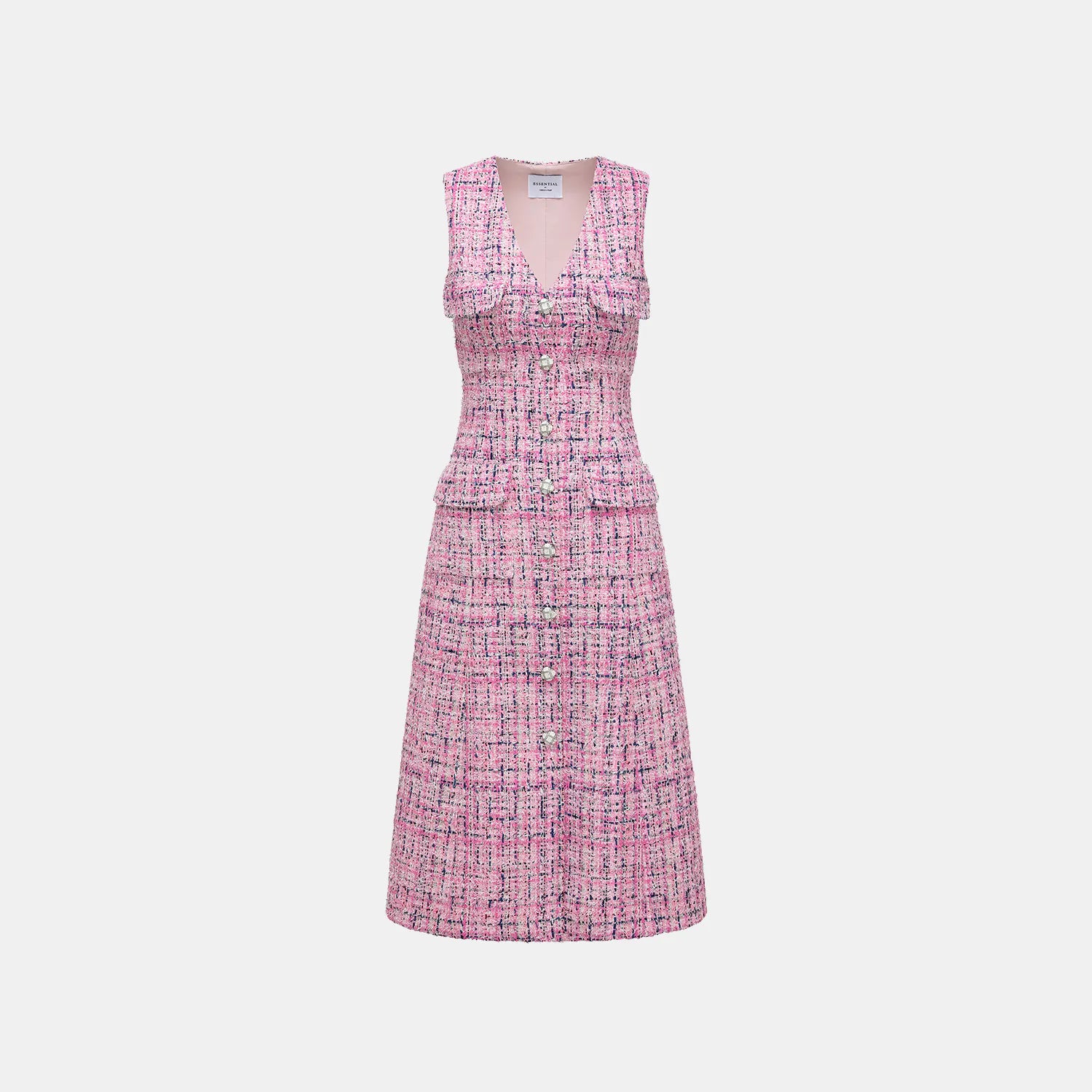 “Brunch at Ritz.” 花呢長款背心洋裝—Berry Sundae