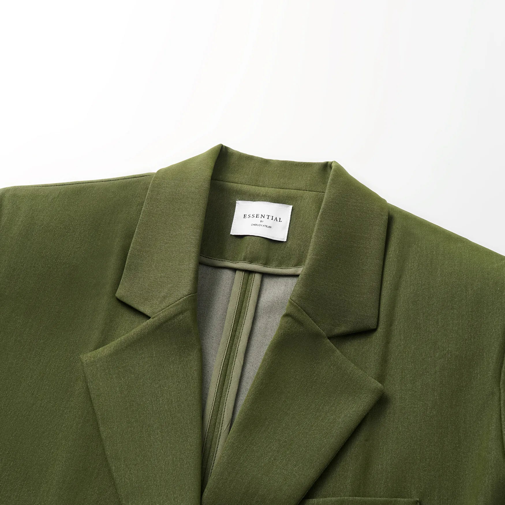 "Speak Sleek." 義大利肌理面料oversized西裝外套—Amber Garden