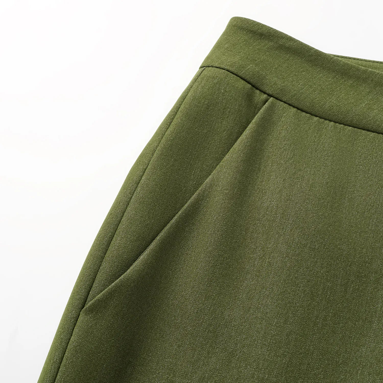 "Speak Sleek." 義大利肌理面料喇叭褲—Amber Garden