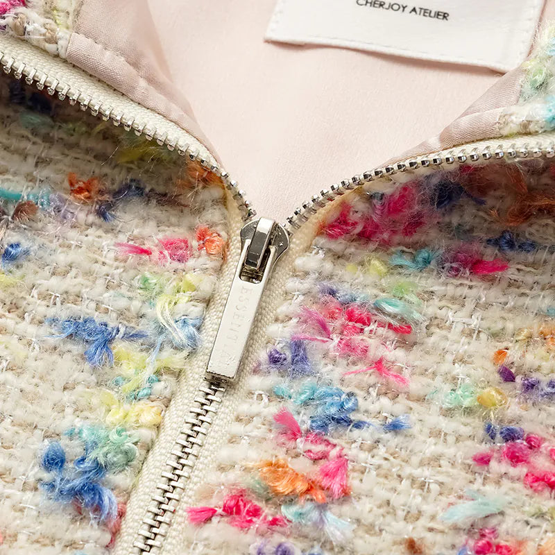 “Tokyo Hours” 花呢休閒大翻領上衣—白多彩