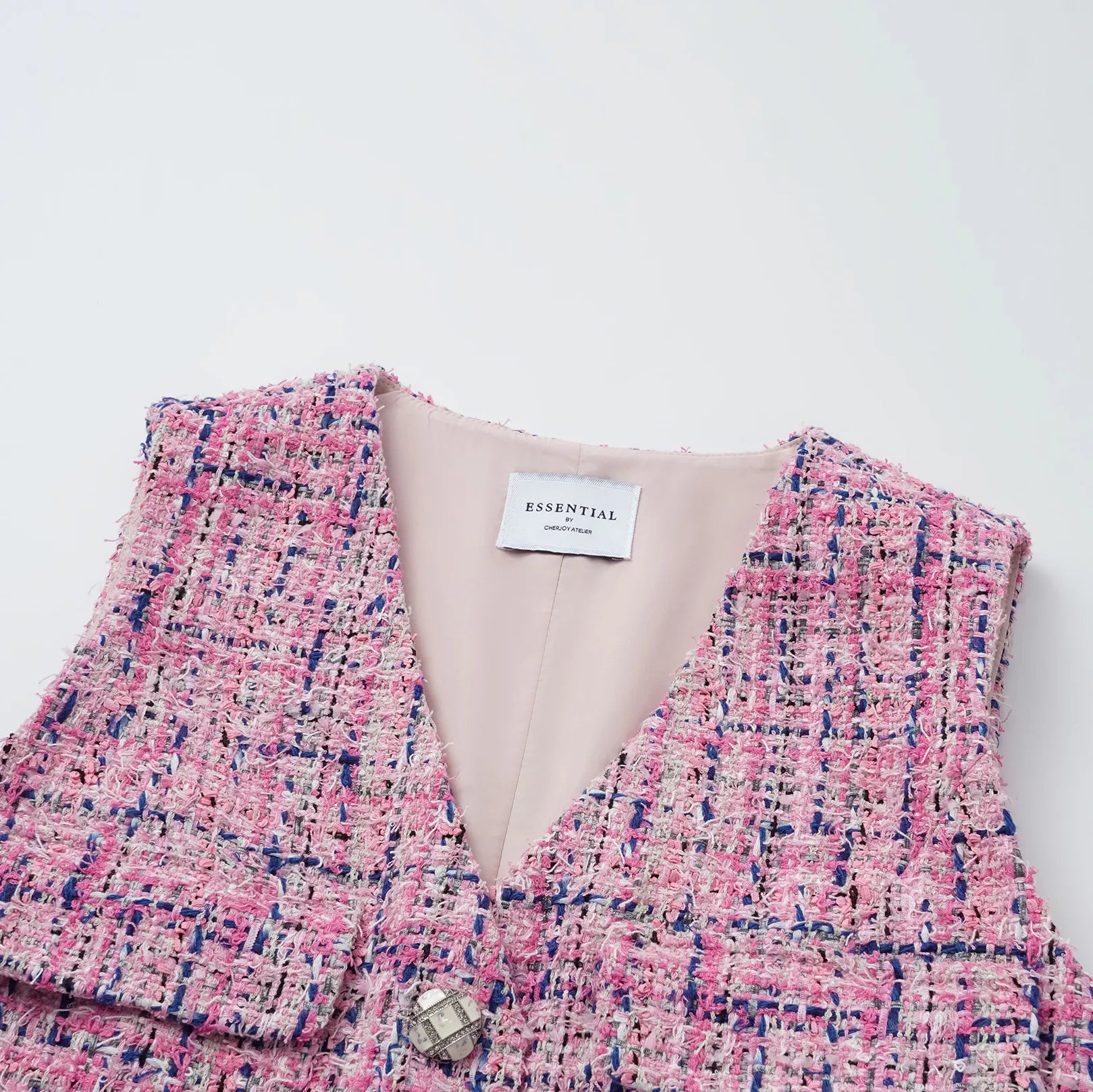 “Brunch at Ritz.” 花呢長款背心洋裝—Berry Sundae