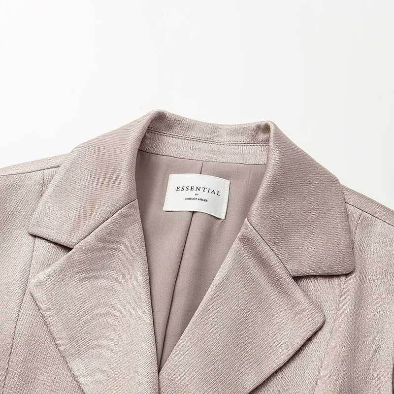 “Easy Go Chic” 醋酸針織面料馬甲背心 — 咖啡