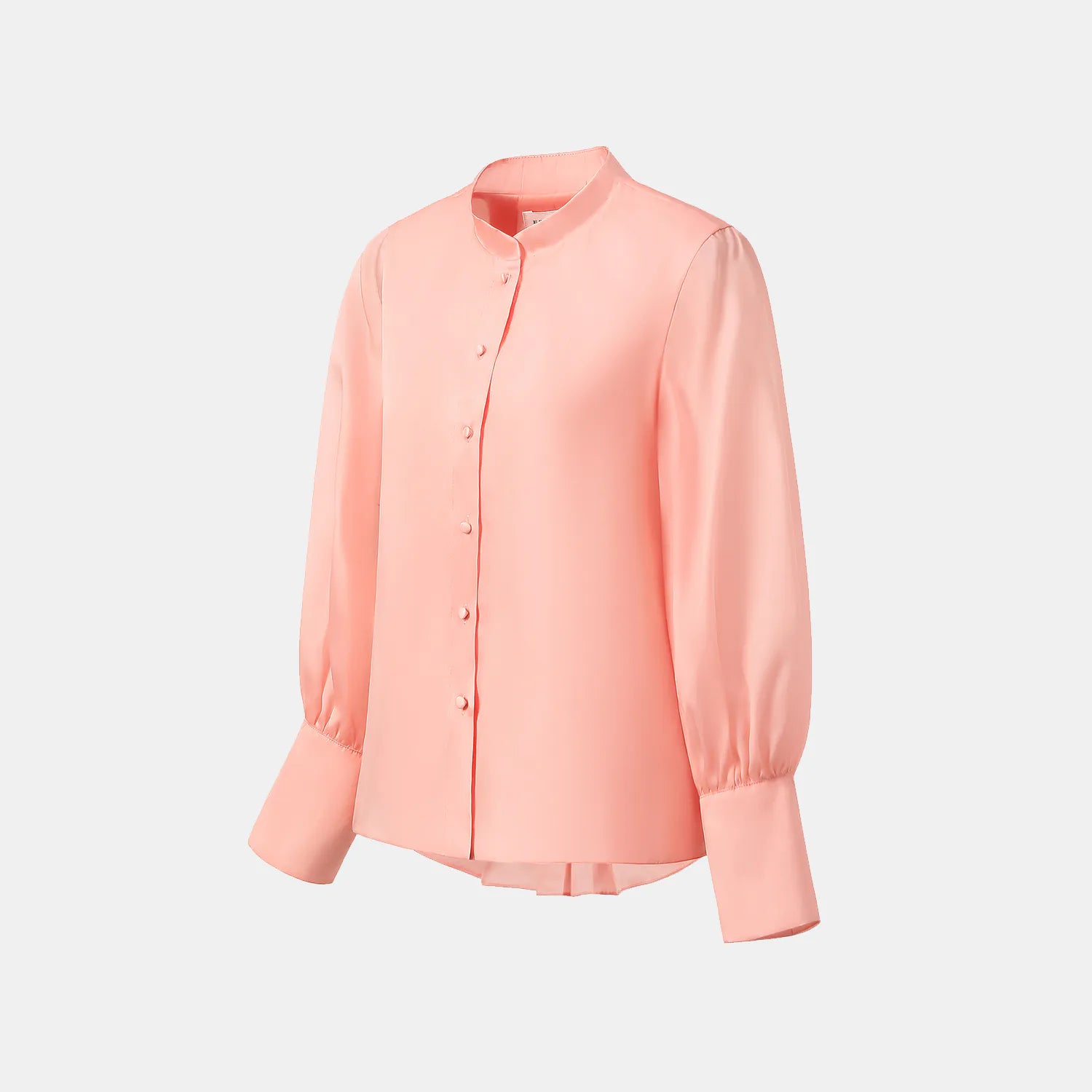 "慵倚春意" 真絲歐根緞立體剪裁國風罩衫— 落日熔金粉