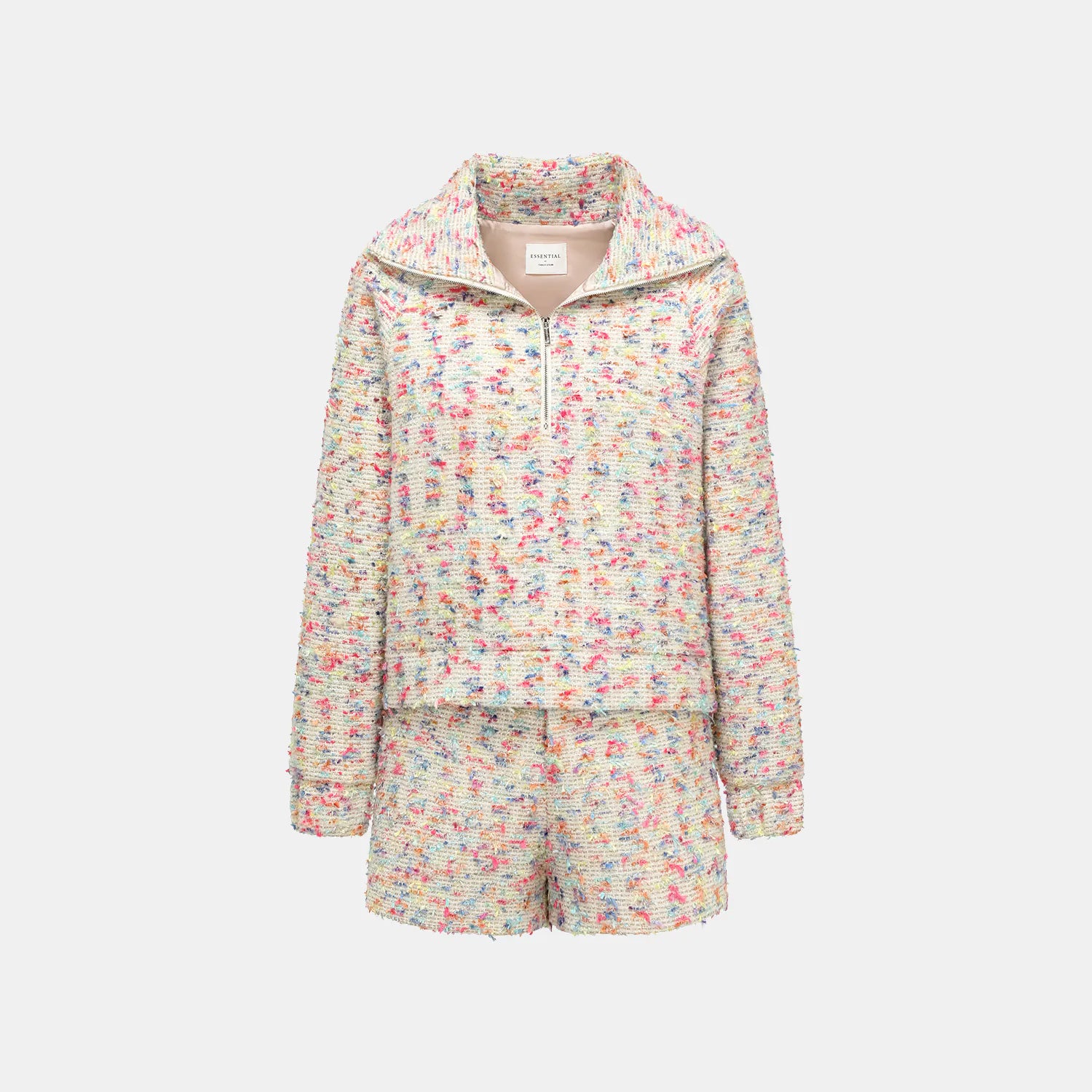 “Tokyo Hours” 花呢休閒大翻領上衣—白多彩