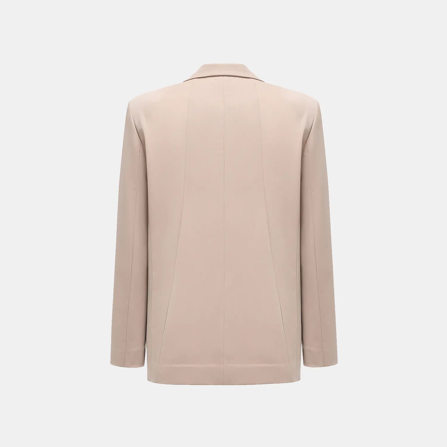 "Speak Sleek." 義大利肌理面料oversized西裝外套—Taupe