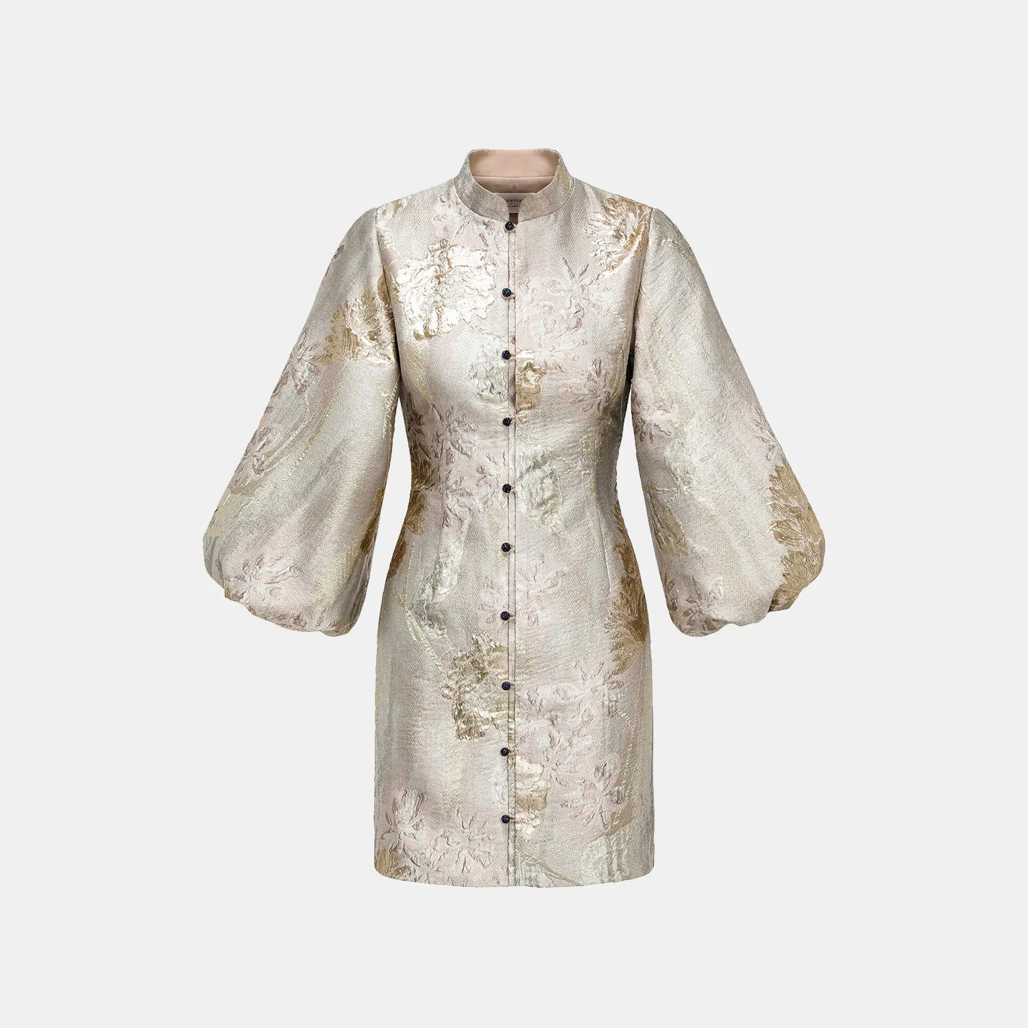 “Imperial Garden Gala“ 義大利提花國風洋裝 — 金