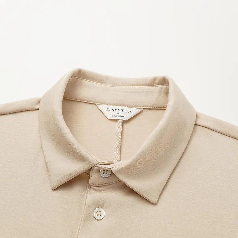 【男士系列】 “精緻日常” 超柔莫代爾POLO衫— 裸