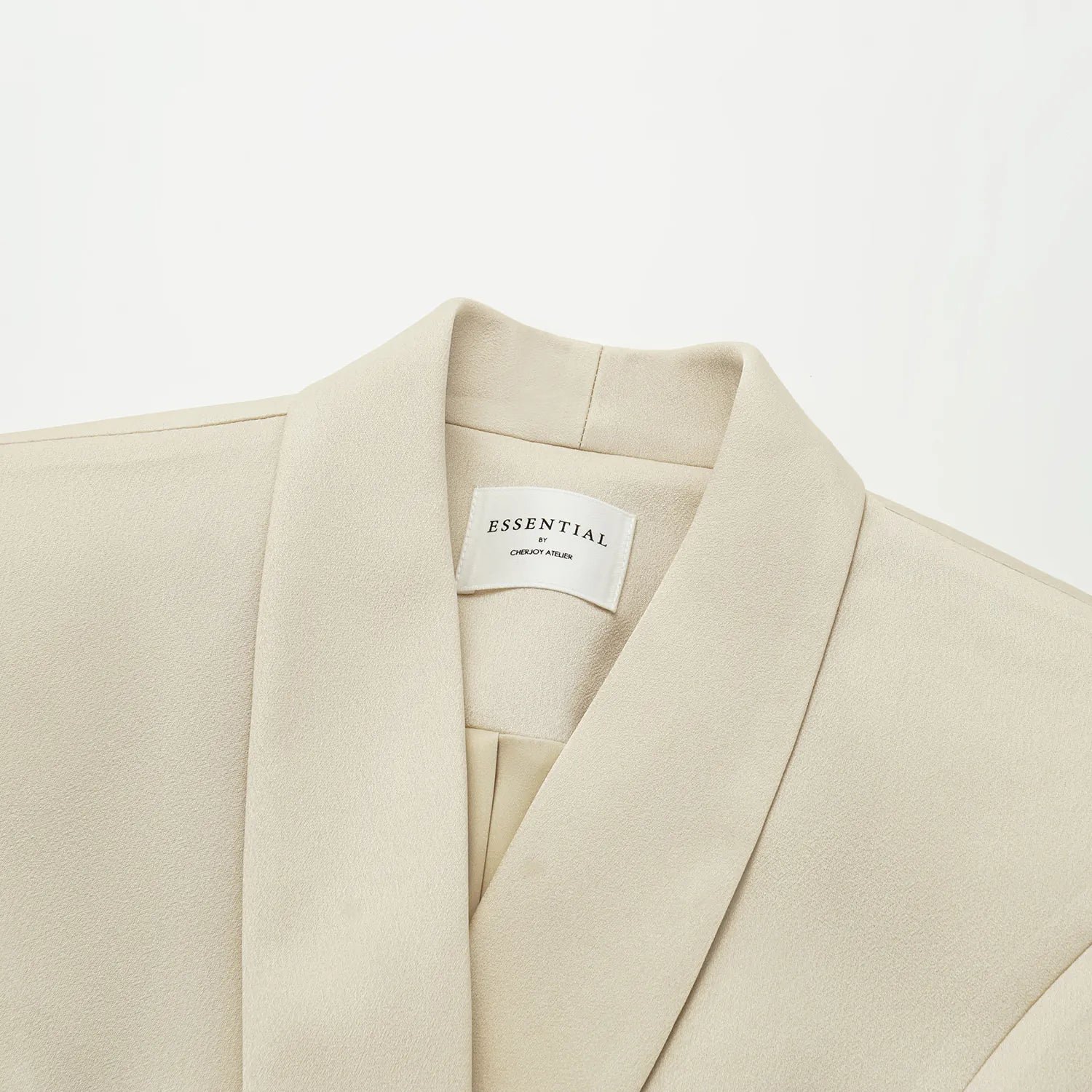 "Speak Sleek."  醋酸雙排扣西裝外套—Champagne