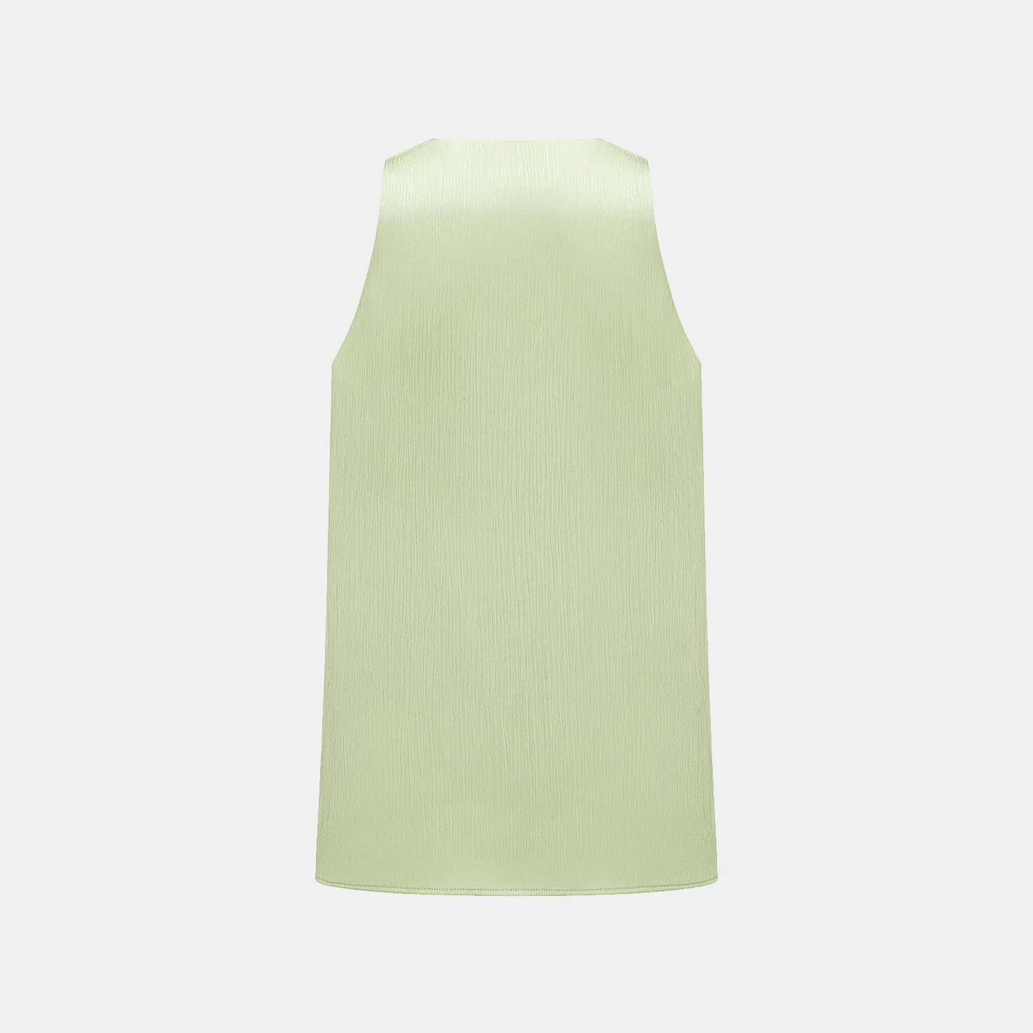 “Easy Go Chic” 韓國壓褶工藝面料背心— 氣泡綠