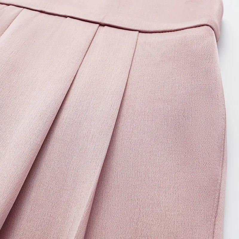 ”The Atelier.” 高級訂製軟馬甲工藝高腰九分褲—粉