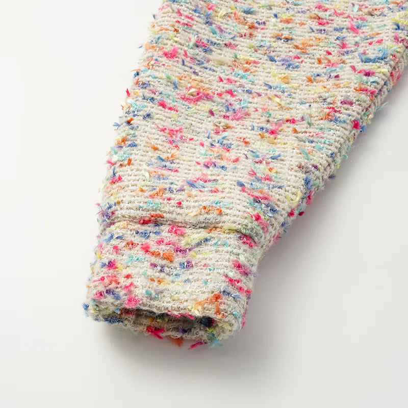 “Tokyo Hours” 花呢休閒大翻領上衣—白多彩