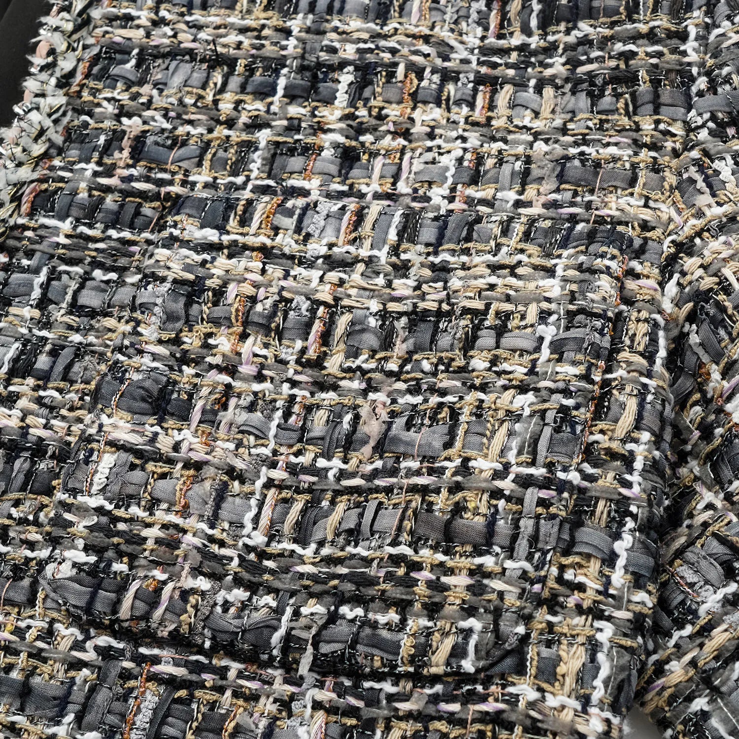 “Knightsbridge citywalk.” Tweed jacket—grey 