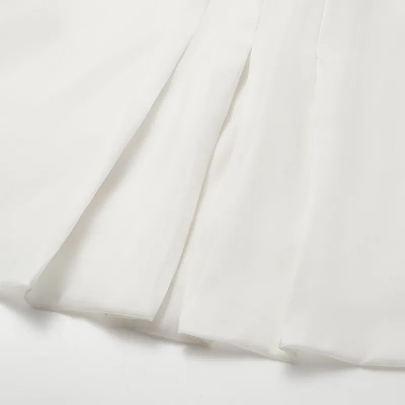 "慵倚春意" 真絲歐根緞立體剪裁國風罩衫— 杏花白