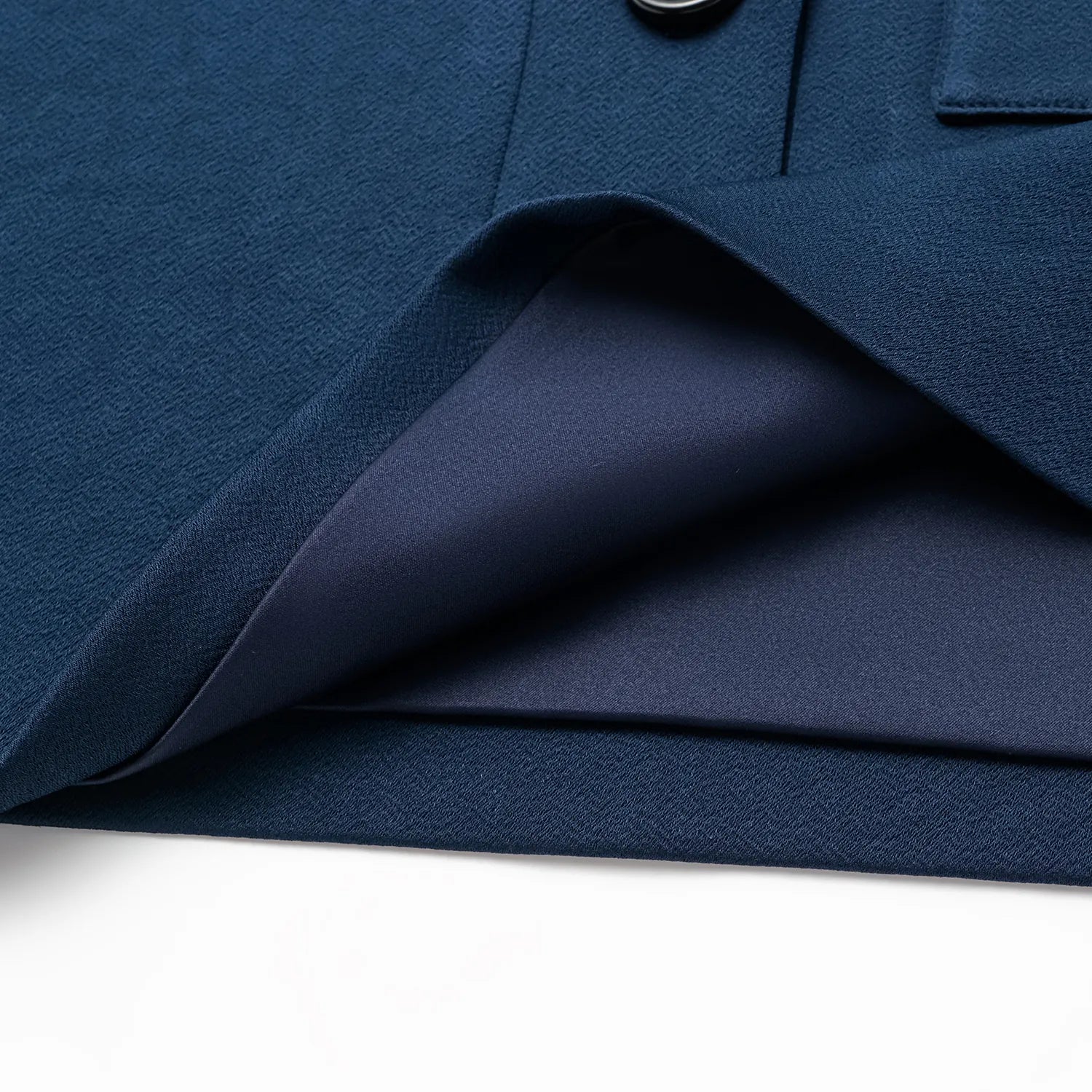 “Easy-go Chic” 重磅醋酸休閑款上衣—藍