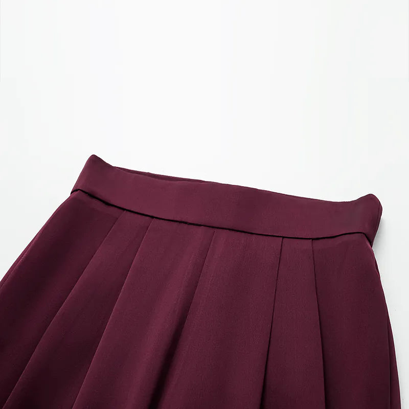 ”The Atelier.” 高級訂製軟馬甲工藝高腰九分褲—紫