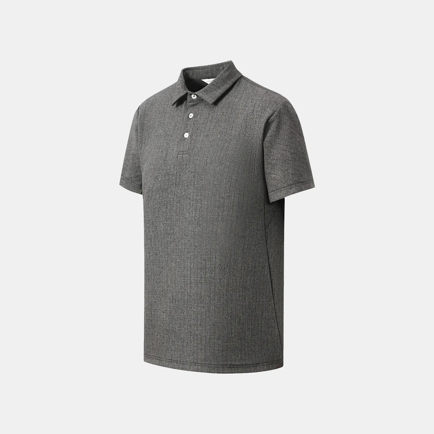 [Men’s Series] “Essential Golf Collection” Technical Fabric Polo Shirt – Black 