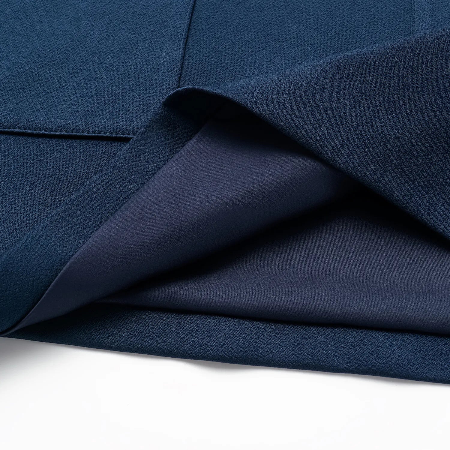 “Easy-go Chic” 重磅醋酸休閑款洋裝—藍