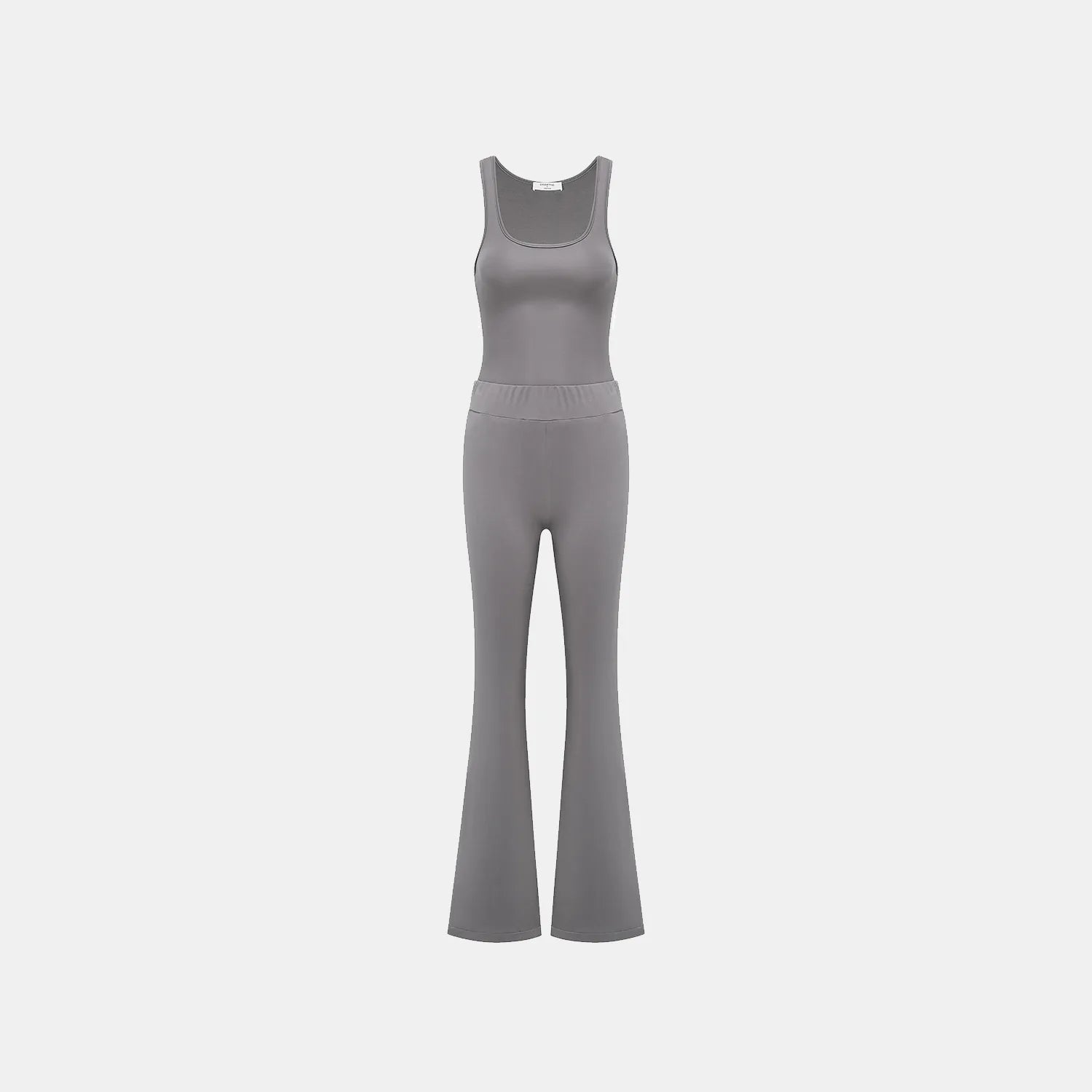 "Exquisite Daily" Ultra Soft Modal Vest/Straight Leg Pants Set - Gray 