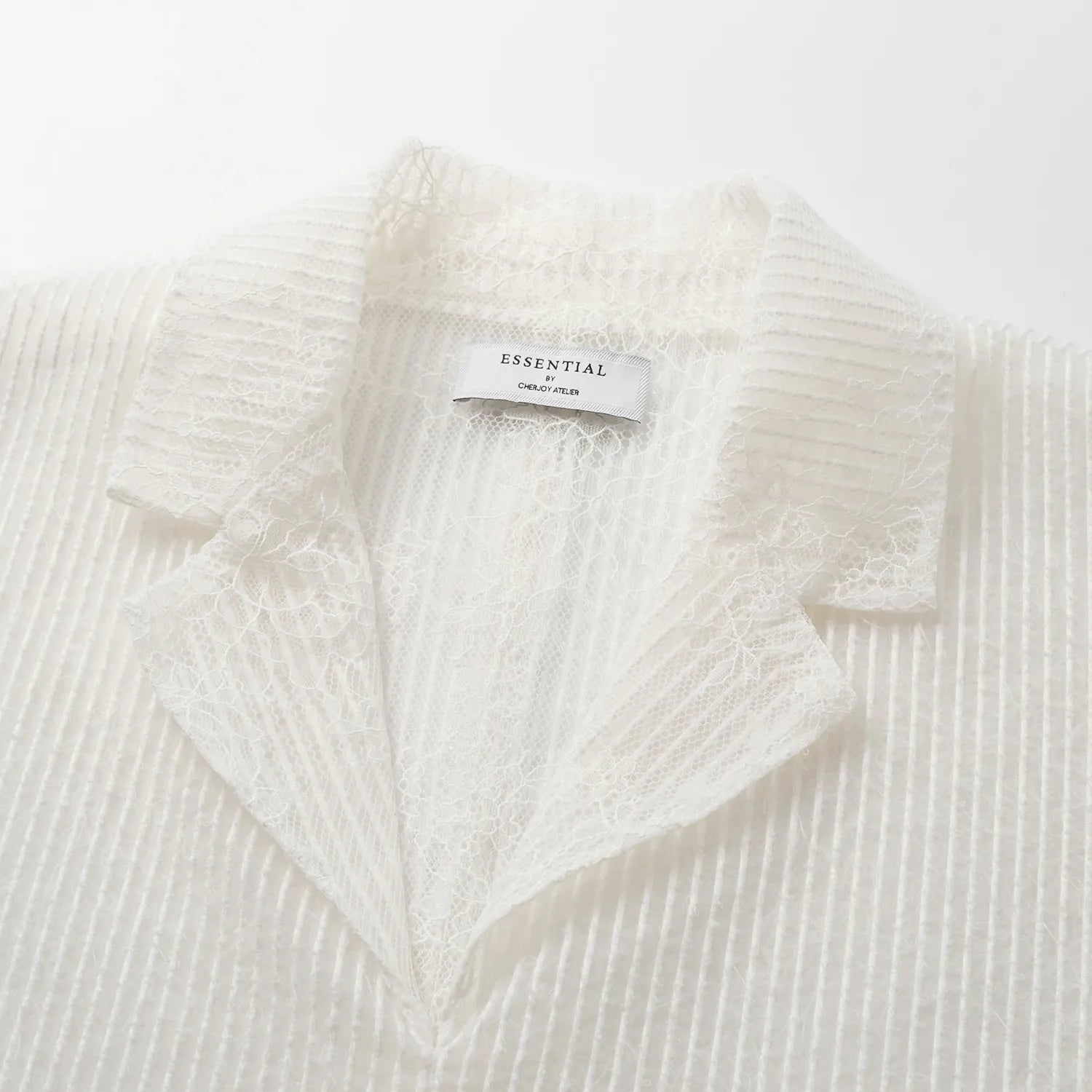 "Weekend at Monaco." 提花蕾絲Oversized襯衫