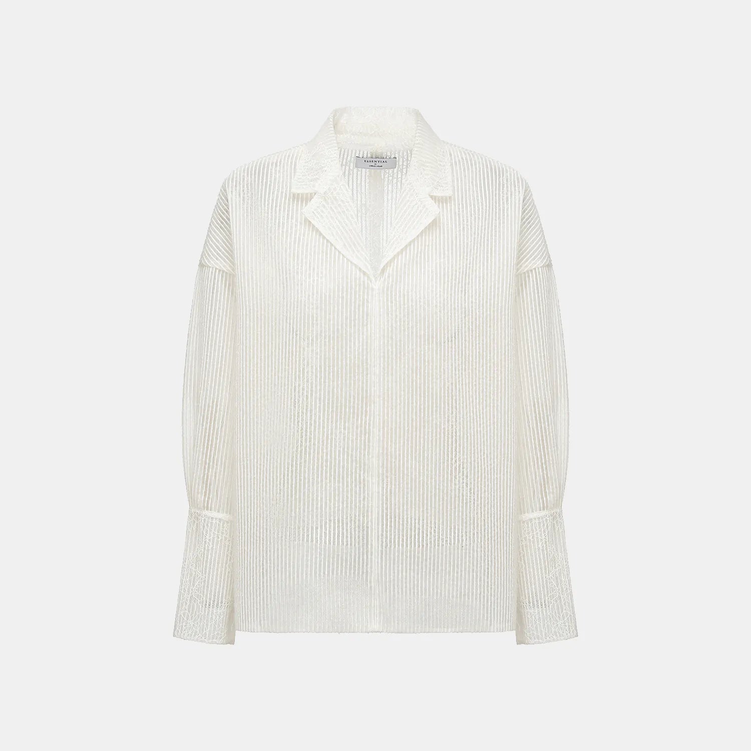 "Weekend at Monaco." 提花蕾絲Oversized襯衫