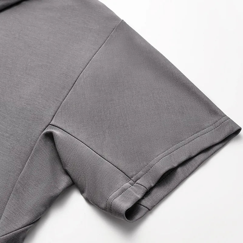 【男士系列】 “精緻日常” 超柔莫代爾POLO衫— 灰