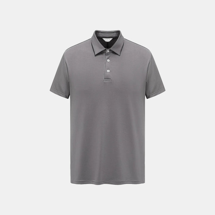 【男士系列】 “精緻日常” 超柔莫代爾POLO衫— 灰
