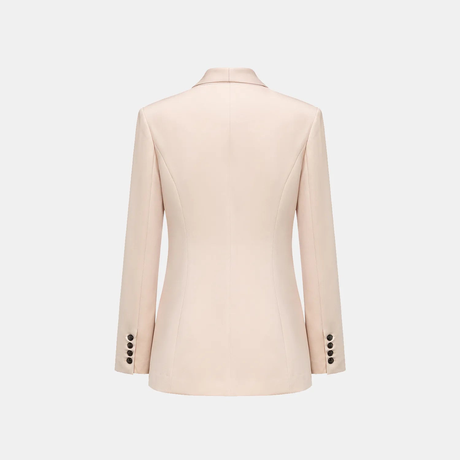 "Speak Sleek."  醋酸雙排扣西裝外套—Pink