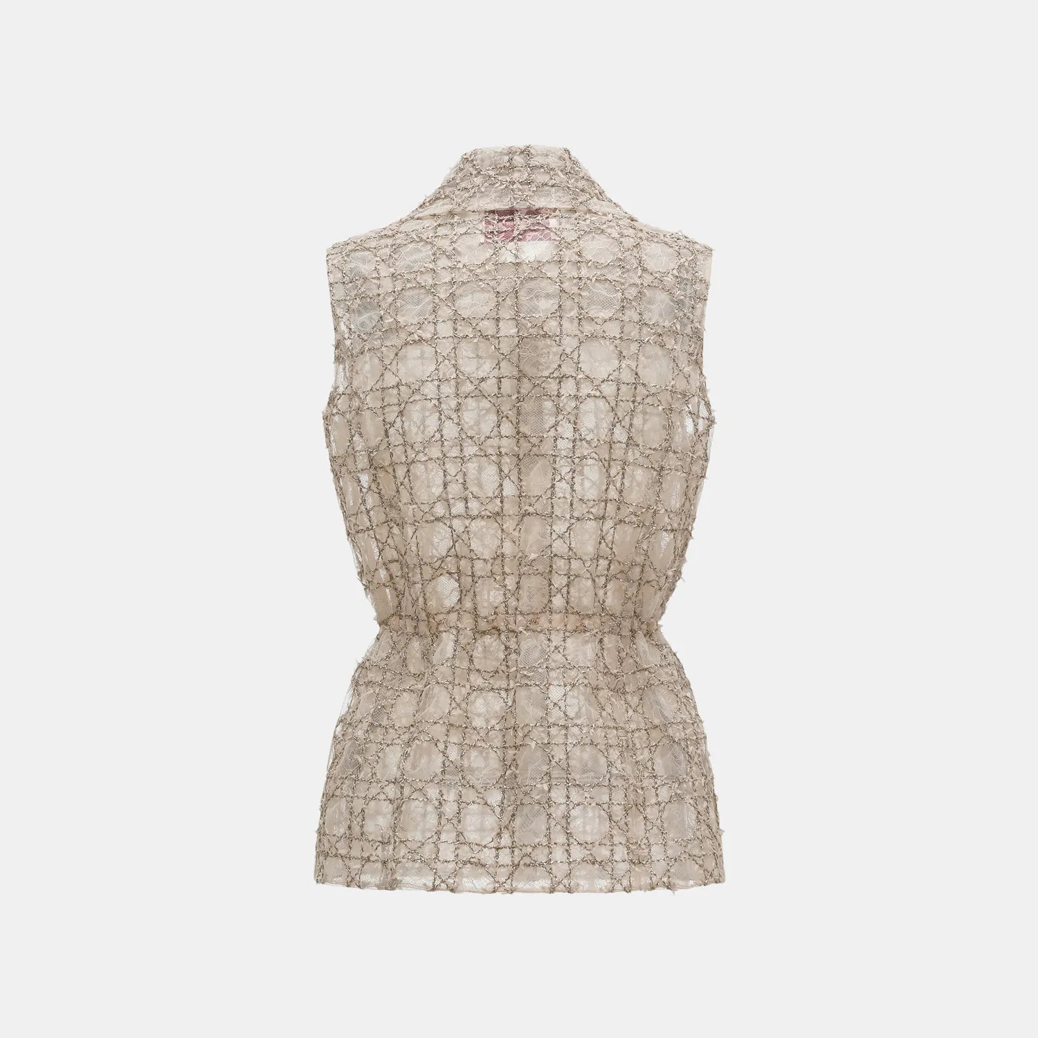 “Weekend at Monaco." 義大利蕾絲收腰狩獵馬甲背心
