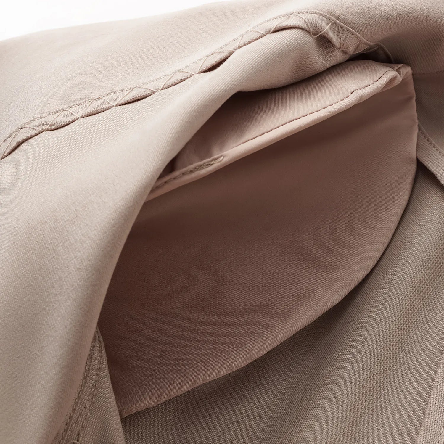 "Speak Sleek." 義大利肌理面料oversized西裝外套—Taupe