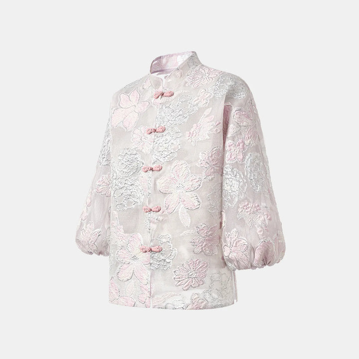 "Imperial Garden Teatime” 義大利提花輕國風外套