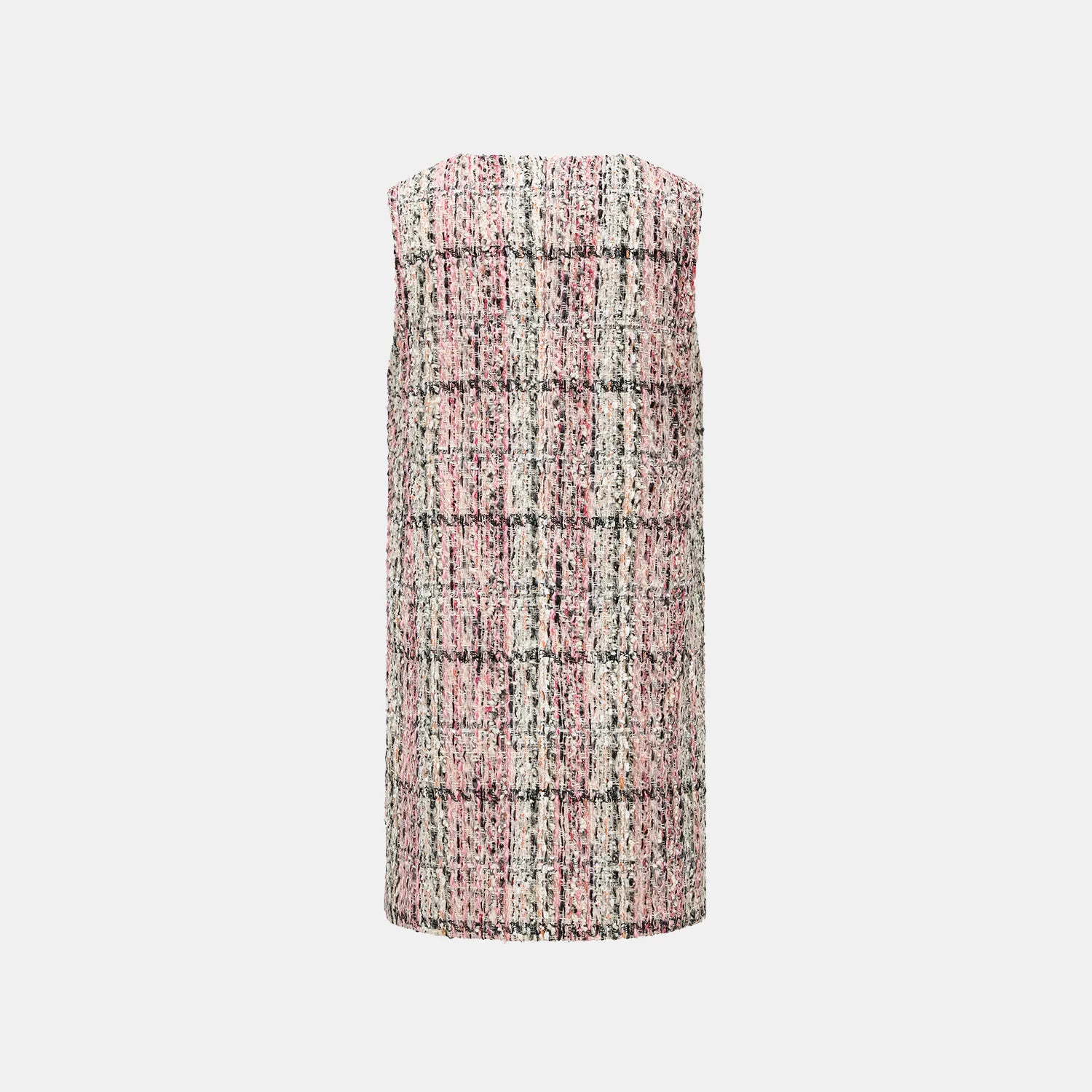 "Brunch at Ritz" Tweed V-neck dress—Ispahan 