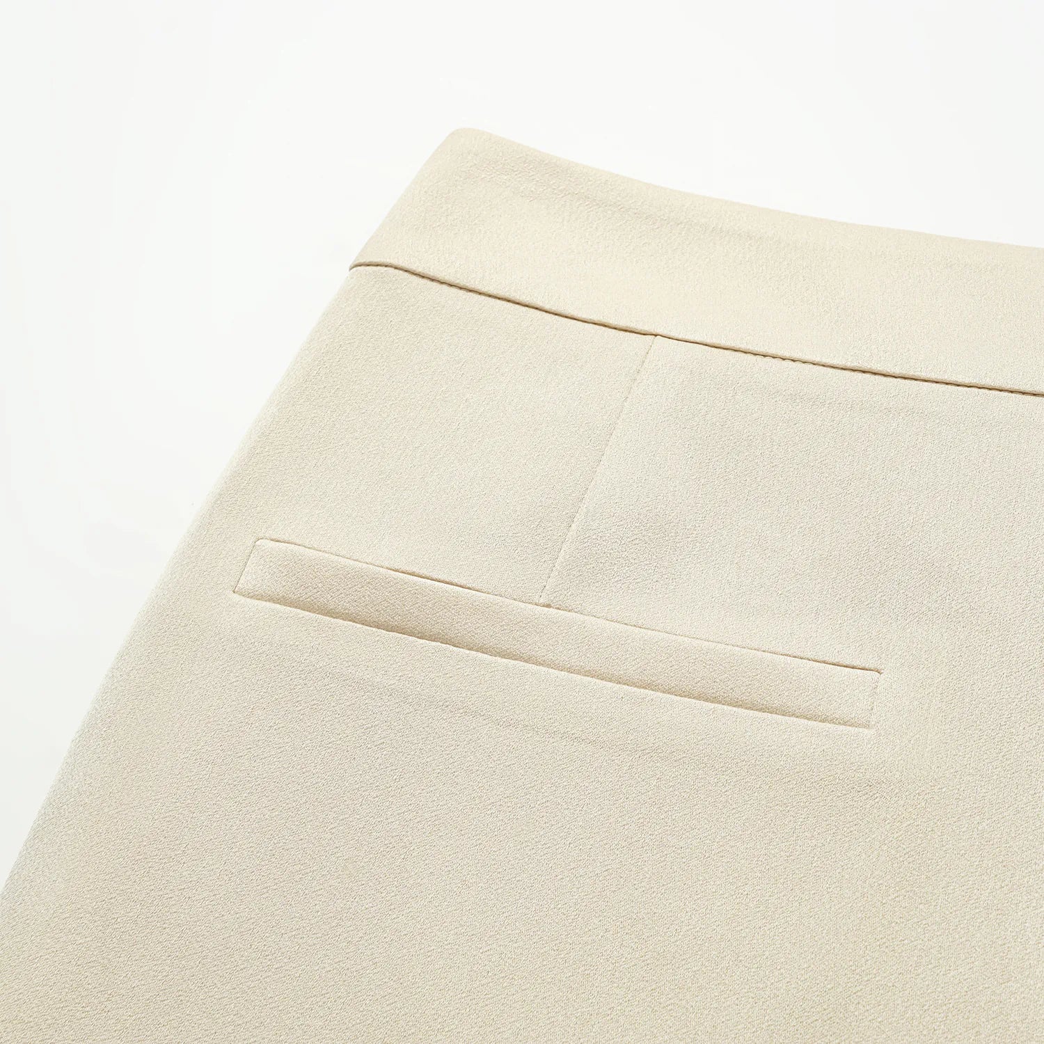 "Speak Sleek." 醋酸喇叭褲—Champagne