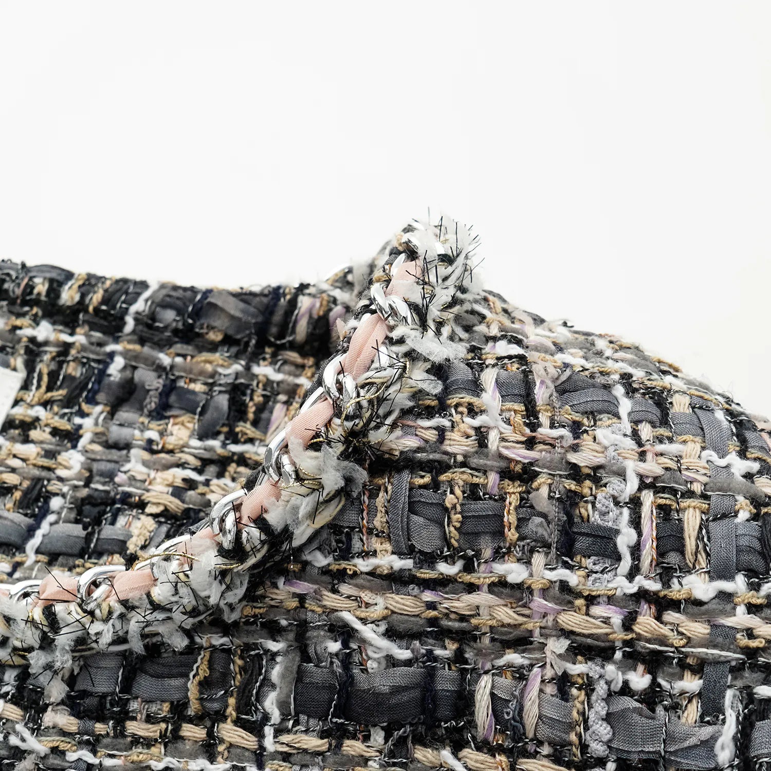 “Knightsbridge citywalk.” Tweed jacket—grey 