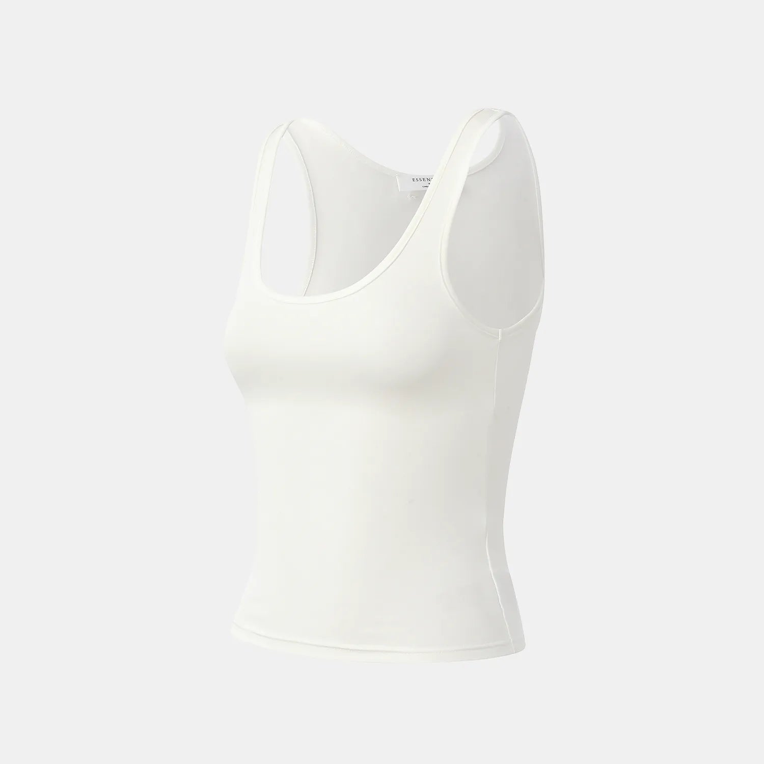 “精緻日常” 超柔莫代爾背心/直腿褲套裝— 白