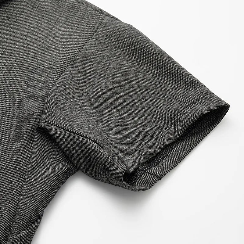 [Men’s Series] “Essential Golf Collection” Technical Fabric Polo Shirt – Black 